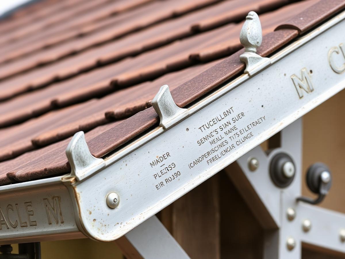 Spenglerdetail Dachrinne